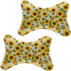 Car Headrest Pillow Compatible with Yellow Sunflowers, Cartoon Neck Pillow for Car, 2 Pcs Comfortable Soft Car Seat Pillow for Driving,Head Rest Cushion, Cute Neck Pillow for Travel