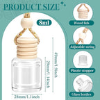 AROIC Premium Scent Car Air Freshener, 6 Pack Hotel Scent Collection Diffuser Set, Long Lasting Luxury Fragrance Essential Oil Aromatherapy, Hanging Air Freshener for Car Interior Accessories Unisex