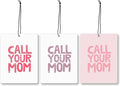 Mancheng-zi Funny Call Your Mom College Dorm Air Freshener 3Pcs, Back to School College Girls Gifts Air Freshener Hanging for Dorm Cars Closet Drawer or Books, Pink Funny Dorm Decor