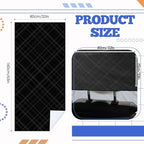 1 Pack Car Seat Towel Covers with Storage Bag 63 x 32 Inch Athletic Running Towel Seat Sweat Washable Non Slip Cover Gift for Car Outdoor Sport Activities (Black Plaid)