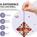 6 Pcs Car Air Fresheners Hanging Scented Cards for Car Fresheners Vintage Union Jack British Flag Car Aromatherapy Tablets Funny Hanging Air Freshener for Car Rearview Mirror Pendant