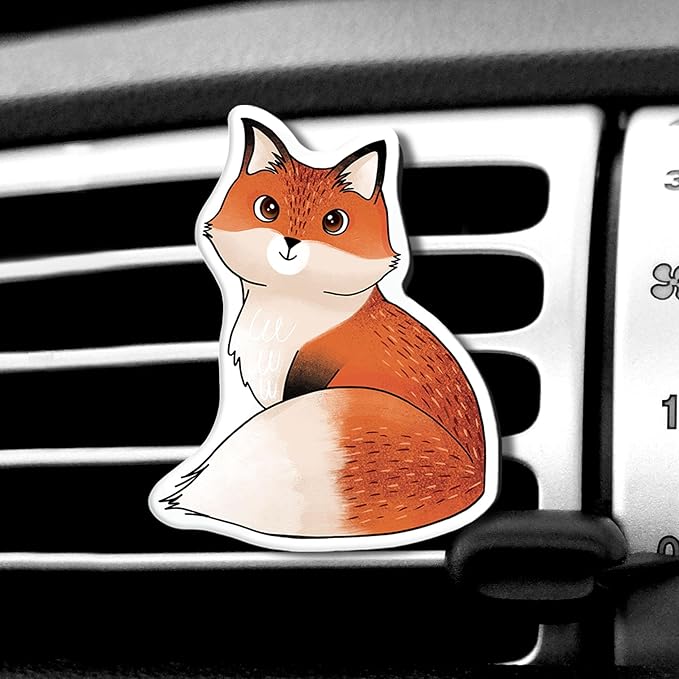 WIRESTER Fresh Scented Car Air Freshener Vent Clip, Decorative Accessories, Interior Decoration for Cars - Cow Cute, Fish, Baby Horse, Flower, Heart
