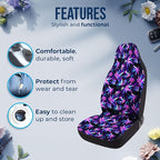 GENANY Galaxy Weed Car Seat Covers Set of 2, Breathable Front Seat Covers for Truck Sedan SUV, Purple Car Accessories, Funny Gift for Women Men