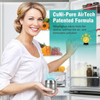 Refrigerator Deodorizer,Lasts for 10 Years,Fridge Deodorizer Kitchen Gadgets Odor Eliminator for Fridge & Freezer, Room,RV and New Home,More Effective Than Baking Soda Charcoal Air Purifier