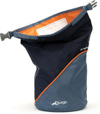 Kurgo Kibble Carrier - Portable Kibble Carrier - Compact Travel Storage - Dog Food Dry Bag - Camping Dog Storage - 5 lb Capacity - Navy