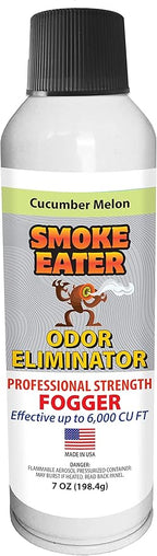 Smoke Eater Odor Eliminator & Air Freshener Spray - Fogger for Large Spaces - Continuous Spray for Up to 8 Mins - Eliminates Odor on Curtains, Couches, Rugs - Can Freshen Up to 6,000 Cu Ft of Space