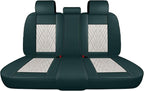 Premium Nappa Leatherette Car Seat Cover Set Custom Fit for Honda CR-V CRV 2000-2023 2024 2025 2026 Water-Proof Breathable Faux Leather Seat Cushion Protectors (Full Set 5 Seats,Beige Green)