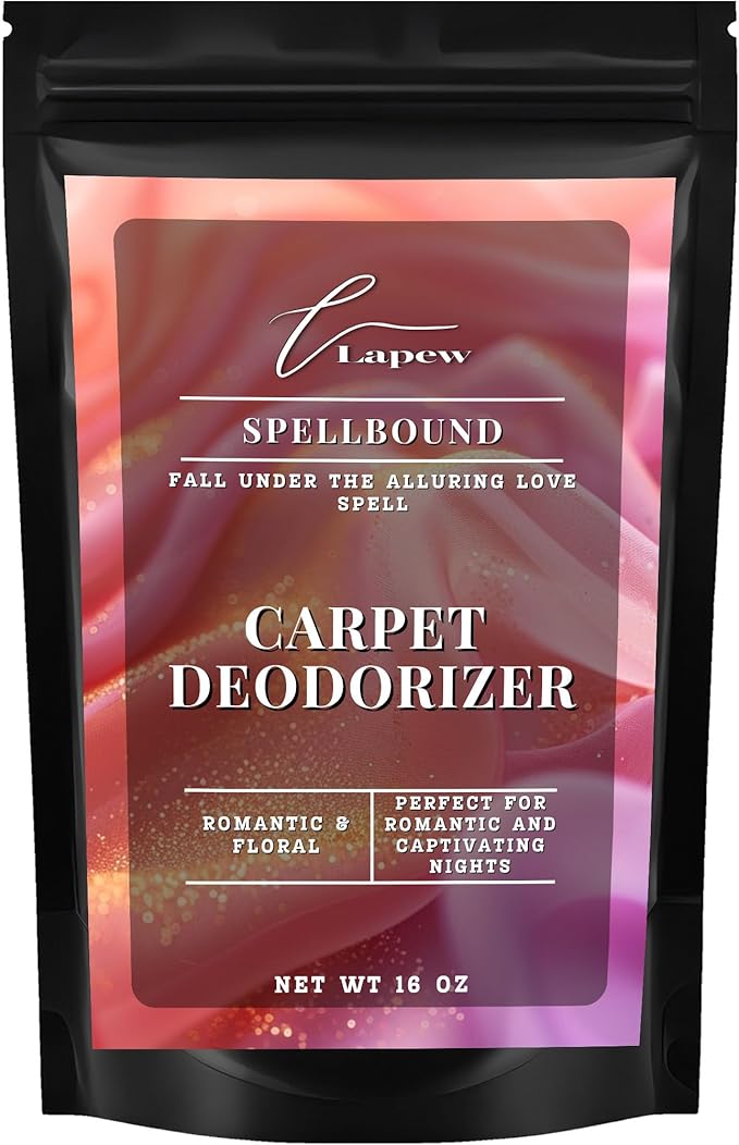 Lapew Spellbound Carpet Deodorizer Powder - Pet Safe Freshener for Vacuuming | Scented Odor Eliminator for Home | 16 oz