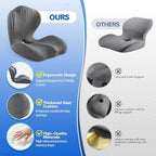 Office Chair Cushion for Tailbone & Back Pain Relief, Strong Lumbar Support Ergonomic Cushions, Comfortable Memory Foam Cushion for Pain Relief, Suitable for Office Chairs, Home Chairs, Car