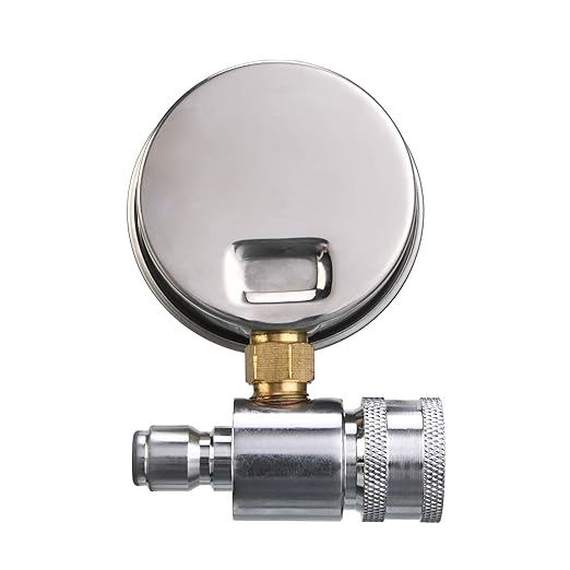 M MINGLE Pressure Washer Gauge Kit, 3/8 Inch Quick Connect, 6000 PSI