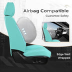 Coverado Car Seat Covers Full Set, Car Seat Protector Waterproof, Nappa Leather Car Seat Cushion, Seat Covers for Cars, Front Seats and Back Universal Fit for Most Cars