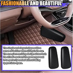 2PCS Car Door Armrest Pads, Soft Memory Foam Car Knee Leg Elbow Cushion, Leather Car Arm Rest Pillow for Comfort Support, Universal Car Interior Accessories for Most Vehicles (Black)