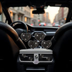 4Pc Black Heart Air Vent Clips,Car Air Fresheners Vents Clips Car Diffuser Diamond Interior Decor Charm Cute Accessories Air Fresheners Interior Accessories