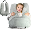 Travel Pillow, Car Pillow for Kids & Adults, Kid Travel Sleeping Pillows for Neck & Body Support, Car Travel Essentials Pillow on Road Trips, Gray