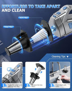 BQYPOWER Handheld Vacuum Cordless, 16000PA Strong Suction Hand Held Vacuum Dust Busters Cordless Rechargeable with Multiple Accessories, Portable Car Vacuum Cleaner High Power for Car Home Office