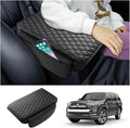 Shademax Center Console Cover Car for Toyota 4Runner 2024 2023-2020 Accessories, Automobile Armrest Cover Cushion Pad PU Waterproof with Side Storage Pocket for Console Lid Protector Anti-Scratch