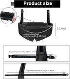 Travel Pillows for Airplanes, Airplane Head Strap with Silk Eye Mask for Sleeping, Long Flights & Car Road Trips 360°Headrest Neck Support, Stops Bobbing, Small & Compact（Black）