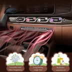 Acantha Car Vent Clips Women Car Decorations Lavender Air Freshener Accessories Daisy Flower Auto Air Conditioning Outlet Clip 6-Pack ﻿- White Pink
