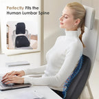FLORICH Car Neck Pillow and Lumbar Support, Lumbar Support and Headrest Pillow for Car Seat Driver, Memory Foam Back Neck Support Pillow and Car Seat Back Support for Car Office Chair - Black