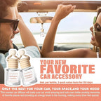 C Classy Car Air Freshener Hanging 2 Pack, Mahogany Coconut Essential Oil Diffuser for Cars, Cute Car Freshener, Long-Lasting Fragrance, C ar Air Fresheners for Women & Men Gift, Made in USA