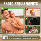 HJX Custom Air Fresheners with Picture, Double-Sided Air Freshener for Car Customized Photo Text, Personalized Meaningful Gifts for Boyfriend (Black Style)
