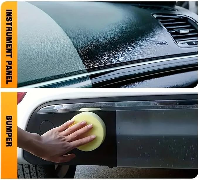 Trim Restorer - Car Interior Scratch Remover | Dashboard Restorer | Car Interior Renovation Paste | Gentle Auto Repair Compound for Door Panel Dashboard Center Console Steering Wheel Armrest Leather