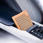 THEDOTS Car Air Purifier Bags (Leather Style) - 2 x 500g Bags (1kg Total) Activated Charcoal Odor Eliminator for Smoke - Unscented Mineral Crystal Absorber for Auto & Home (Grey&Brown)