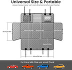 Dog Car Seat Cover for Back Seat, Waterproof Leather Fabric Back Seat Extender for dogs 52.4 * 24.4in, Foldable in The Car, Hard Panels Bottom Support to 330 lbs, for Cars/Mid-Size SUV/Small Truck