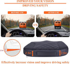 kingphenix Premium Car Seat Cushion, Memory Foam Driver Seat Cushion to Improve Driving View- Coccyx & Lower Back Pain Relief - Seat Cushion for Car, Truck, Office Chair (Leather Black)