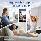 Lumbar Support Pillow for Office Chair - Lumbar Pillow for Car, Memory Foam Ergonomic Lumbar Support Pillow for Car Back Support for Office Chair Back Support Cushion