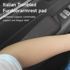 Italian Alcantara Style Fur Car Elbow Rest Pad - Universal Armrest & Knee Cushion - Thigh Support Comfort Pillow