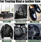 Leather Recoloring Balm, Leather & Vinyl Color Restorer Conditioner – Repairs Faded & Scratched Leather Color