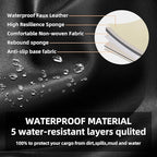 AOMSAZTO Seat Covers Custom Fit for Jeep Grand Cherokee 2011 2012 2013 2014 2015 2016 2017 2018 2019 2020 2021 Waterproof Faux Leather Automotive Seat Covers with Airbag Compatible (5 Seats,Black)