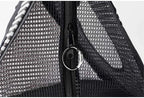 Necoichi Stress-Free Cat Travel Carrier Collapsible Gray White for 2 Cats, for Indoor Cats Small Medium Large Cats(Black)