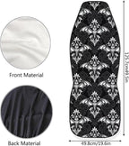 Halloween Bat Car Seat Covers 2 Pcs Breathable Front Seat Cover Stretch Polyester Fabric Cover Easy to Install Car Accessories Universal for Cars Truck SUV Van