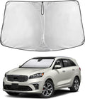 EcoNour Windshield Sunshade Compatible for Kia Sorento 2016-2018 2019 2020, Sun Visor for Front Windshield & Window Sun Shade Cover, UV Heat Blocker & Protector, Car Accessories