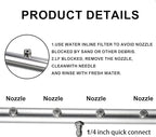Hourleey Pressure Washer Undercarriage Cleaner, 16 Inch Power Washer Surface Cleaner, Undercarriage Water Car Broom Attachment with Extension Wand, 4000 PSI