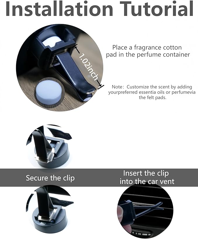 Bling Flower Car Accessories for Women Interior Aesthetic, Flower Decorative Vent Clips, Car Air Conditioner Clip Automotive Interior Decoration Fragrance-Free Aromatherapy Tablets, Add Your Own Scent