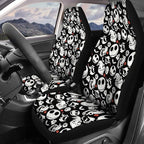 GENANY Skull Car Seat Covers Set of 2, Horror Breathable Front Seat Covers for Truck Sedan SUV, Spooky Car Accessories, Horror Gift for Women Men