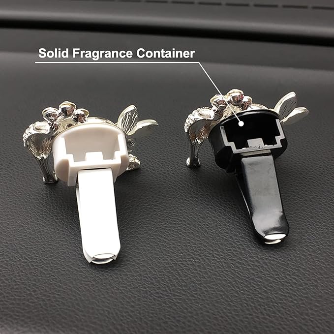 2 Pieces Crystal High Heel Shoe and Crown Air Vent Clips Rhinestone Car Air Freshener Clip Bling Car Clip Gift Decorations Charm Car Inter Air Vent Decor Accessories for Girls Women