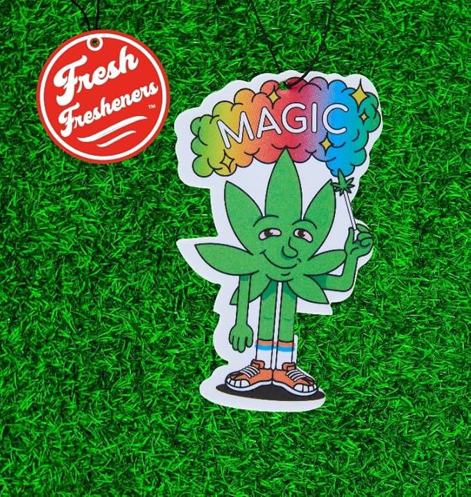 Funny Naughty Unique Car Air Fresheners Scented With Premium Oils By Fresh Fresheners (Magic Marijuana)