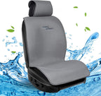 Sojoy IsoTowel Car Seat Cover,Microfiber Seat Towel,with Quick-Dry Material and Non-Slip Back,Car Seat Protection for All Workouts,All-Weather(Gray)
