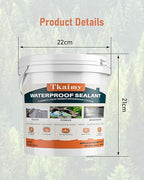 Transparent Waterproof Coating 175oz, Water-Based Invisible Waterproof Agent Leak Repair Sealant, Indoor & Outdoor Roofs, Shower Walls, Bathroom, Kitchen, Liquid Water Proof Clear Sealant