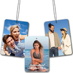 Custom Air Fresheners with Picture - Photo Air Freshener for Car,Double-Sided Customized Photo Text,Personalized Air Freshener for Car Wardrobe & Bathroom Hanging Ornaments (Rectangle)