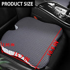 Car Seat Cushion, Auto Gel Infused Memory Foam Cushion for Driver Comfortable Driving Hip Pressure Relief Office Chair, Universal for Vehicles and Office Chairs (Gray/White)