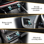2PCS Car Air Fresheners Vent Clips, Butterfly Car Accessories, Sparkly Bling Dual Butterfly Auto Air Vent Clips, Automotive Cute Air Conditioning Outlet Decoration Universal for Women Girl