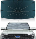Autorder Windshield Sun Shade Umbrella for 2019-2025 Ford Ranger Accessories,Upgraded Ice Crystal Material,Easy Setup Umbrella Sunshade for Car Windshield,100% Sun Blocking