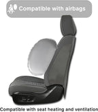 Universal Gray Leather Car Seat Covers Full Set – Waterproof Automotive Seat Protector for Cars, SUVs & Pickups, Airbag Safe, Non-Slip Design, Easy Installation, Durable Material