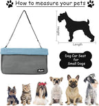 JESPET & GOOPAWS Dog Booster Seats for Cars, Portable Dog Car Seat Travel Carrier with Seat Belt for 24lbs Pets