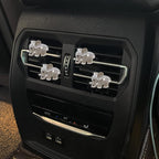 Bling Elephant Air Vent Clips, 4 Pcs Crystal Elephant Car Air Fresheners Vent Clips Diffuser Vent Clip Rhinestone Diamond Car Decoration Interior Decor Bling Accessories for Women